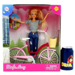 Muñeca Fashion con Bicicleta Surtida
