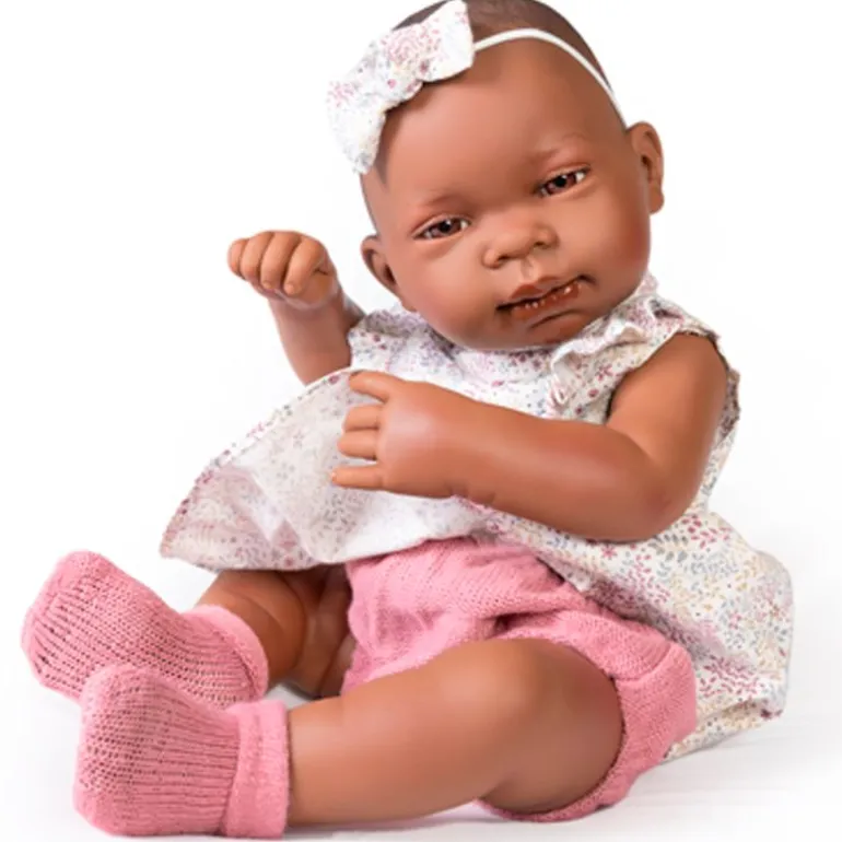 Muñeca Recién Nacida Mulata con Mantita