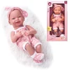 Muñeco Bebé Pelele Rosa 35 cm