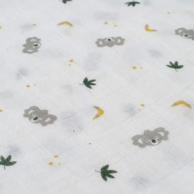 Muselina 120*120 bambu Koala boy Gris