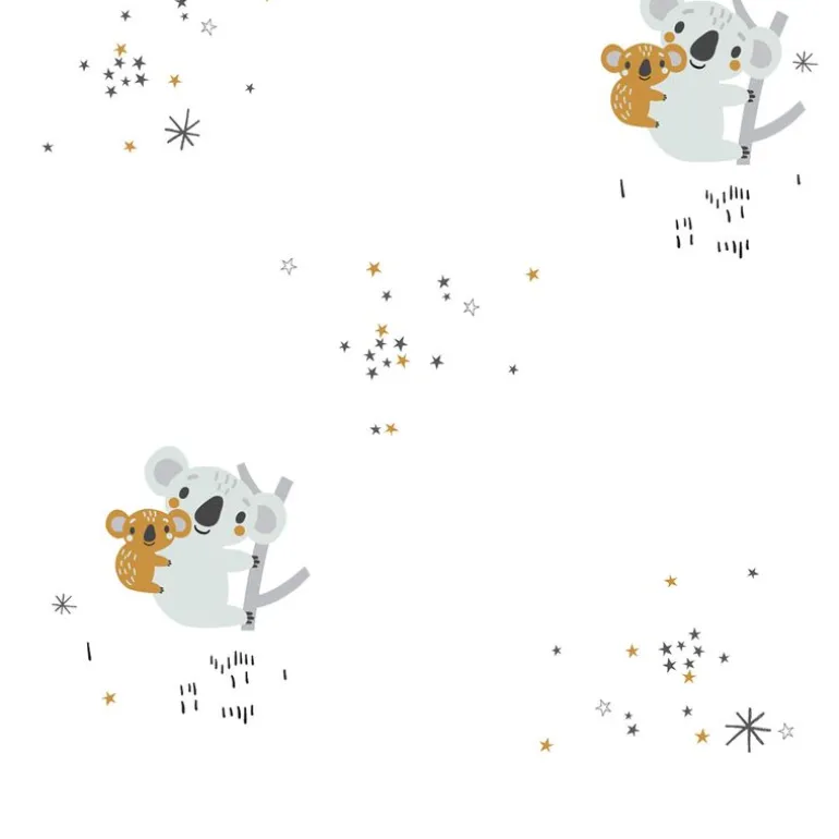 Muselina de Bambú Koala blanco