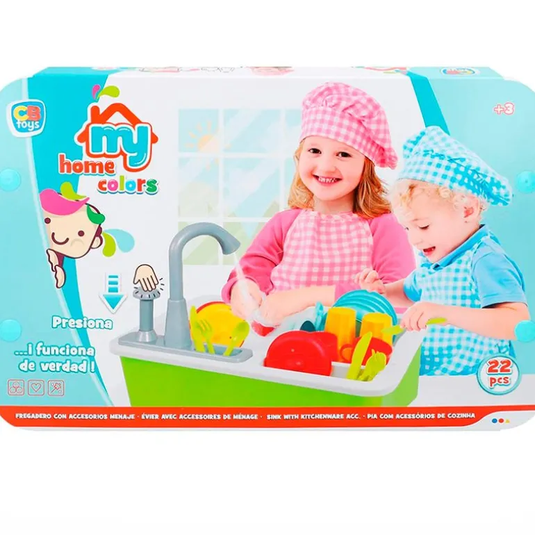 My Home Colors Fregadero con Accesorios Infantil