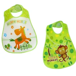 Pack 2 baberos Peva Horse/ Monkey