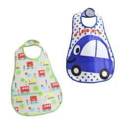 Pack 2 baberos Peva Car + Bus