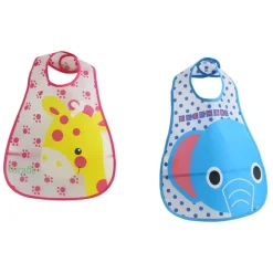 Pack 2 baberos Peva Elephant / Jirafa