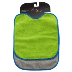 Pack 2 Baberos rizo con goma cuello Gris y Verde