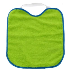 Pack 2 Baberos rizo con goma cuello Gris y Verde