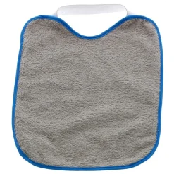 Pack 2 Baberos rizo con goma cuello Azul y Gris