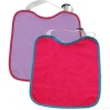 Pack 2 Baberos rizo con goma ajustable Rosa/Lila