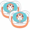 Pack 2 chupetes Azul/Naranja 0-6M