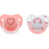 Pack 2 chupetes de 6-18m Rosa