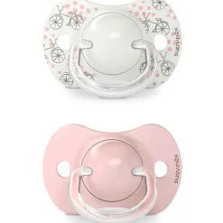 Pack 2 chupetes 0-6M Walk Rosa