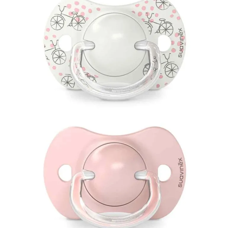 Pack 2 chupetes 0-6M Walk Rosa