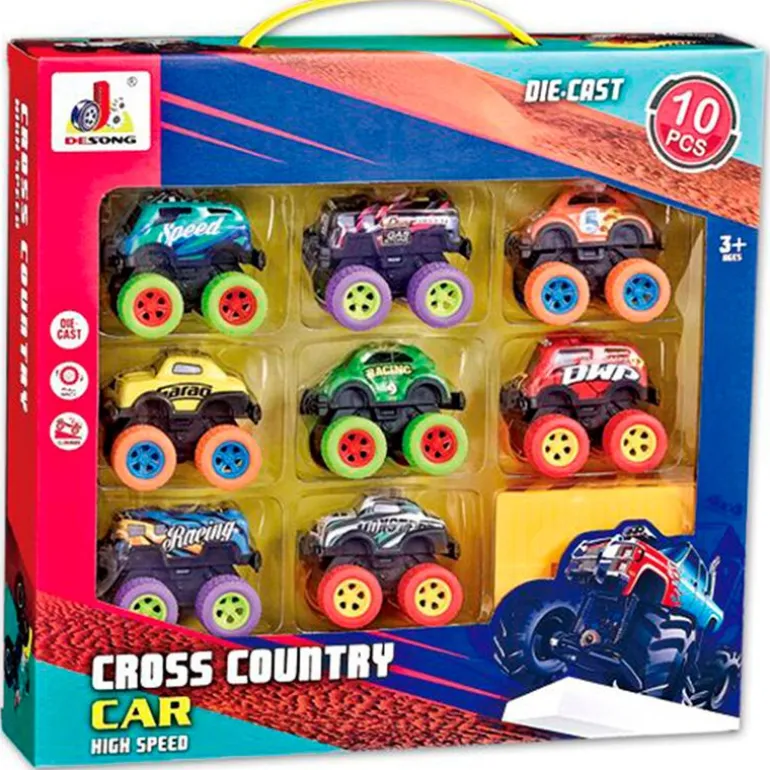 Pack 10 Coches Monster