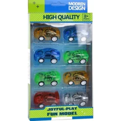 Pack 8 Coches Transparentes