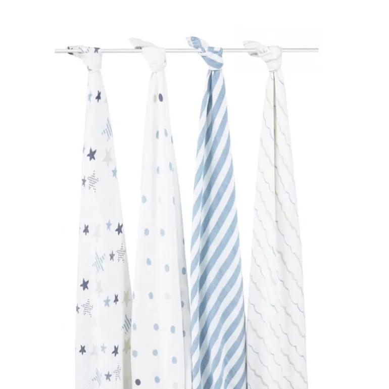 Pack 4 Muselina Algodón Rock Star