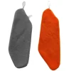 Pack 2 toallas de guarderia gris/naranja