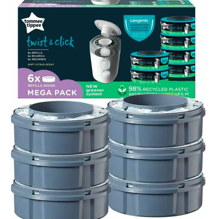 Pack 6 unid Recambios Sangenic Twist & click