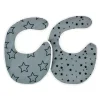 Pack baberos Gris Estrella Negra