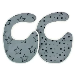 Pack baberos Gris Estrella Negra