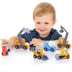Pack Camiones de Construcción Madera