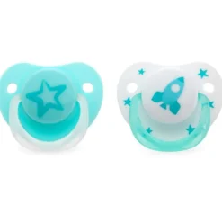 Pack de 2 chupetes de 6-18m Azul