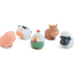 Pack de 5 juguetes baño Animales de la Granja