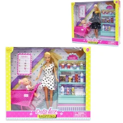 Pack Muñeca con Niña en el Supermercado Surtido