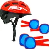 Pack Protecciones + Casco Rojo