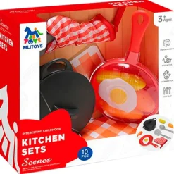 Pack Sartén con Comida y Utensilios Infantil