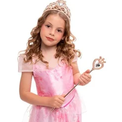 Pack Tiara y Varita Oro Rosa