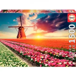 Paisaje de Tulipanes Puzzle 1500 Piezas