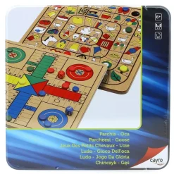 Parchís y Oca en Caja de Metal