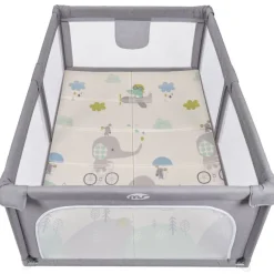 Parque bebé XL + Alfombra 180*120cm Elefante /Oso