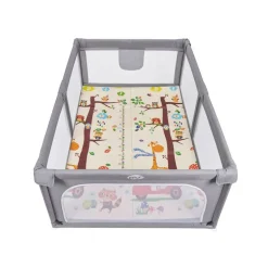 Parque bebé XXL + Alfombra 200*180cm Zebra/ Jirafa