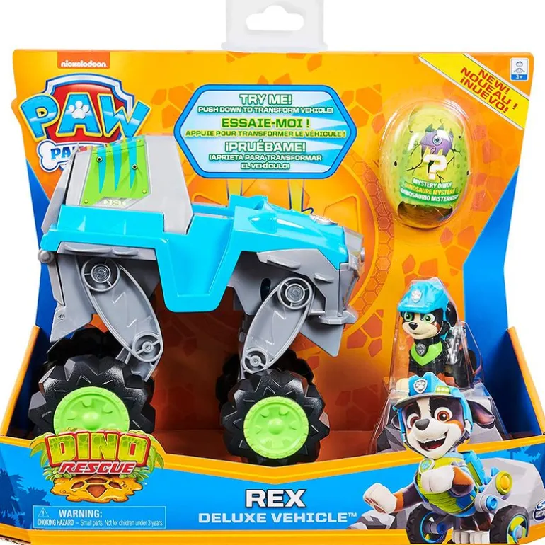 Patrulla Canina Dino Rescue Vehículo Deluxe Rex