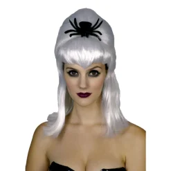 Peluca Blanca con Araña
