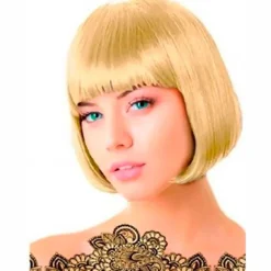 Peluca Corta Bob Rubia