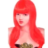 Peluca Larga Lisa Roja