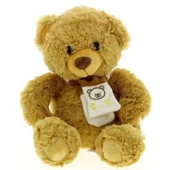 Peluche Oso con Bufanda Crema 40cm