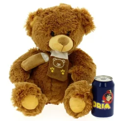 Peluche Oso Con Bufanda Marrón Claro 33cm