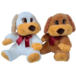 Peluche Perrito con Lazo 50 cm Surtido