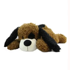 Peluche Perrito Tumbado Marrón Oscuro 30cm
