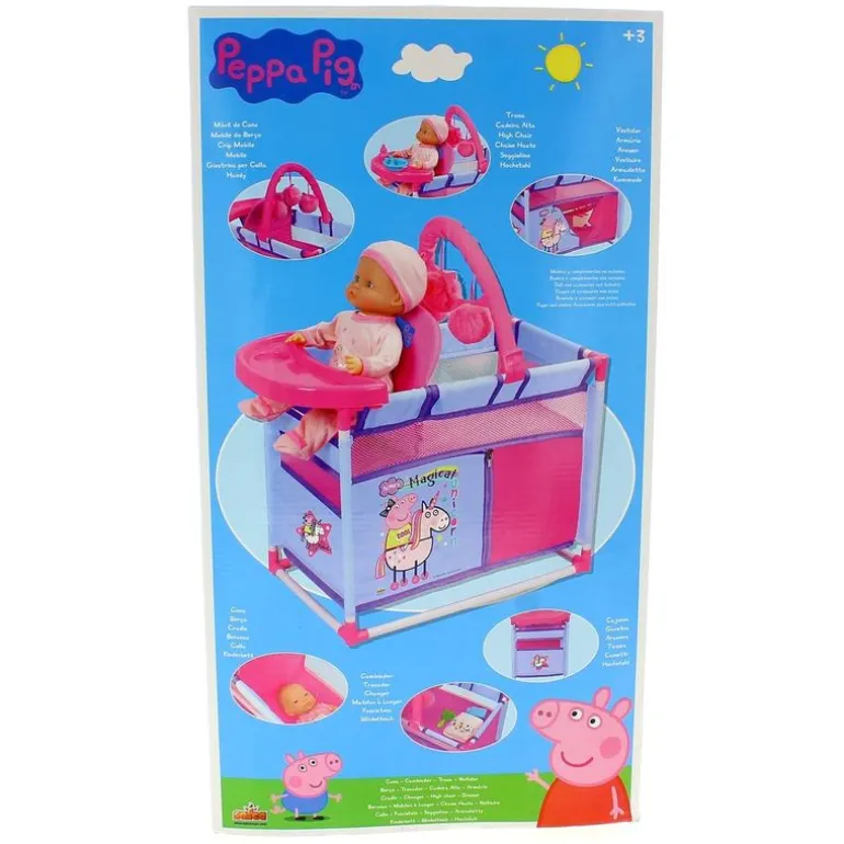 Peppa Pig Cambiador Cuna de Muñecas