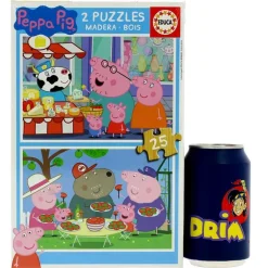 Peppa Pig Puzzles Madera 2x25 Piezas