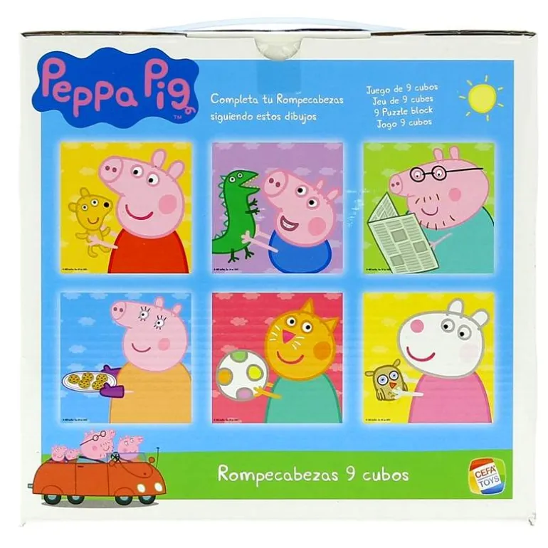 Peppa Pig Rompecabezas de 9 cubos