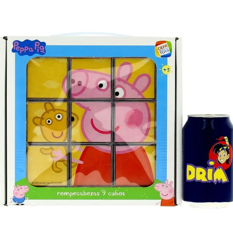 Peppa Pig Rompecabezas de 9 cubos