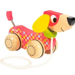 Perrito Arrastre Madera