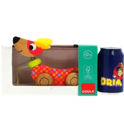 Perrito Arrastre Madera