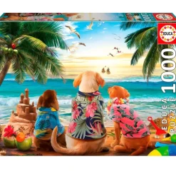 Perros en la Playa Puzzle 1000 Piezas